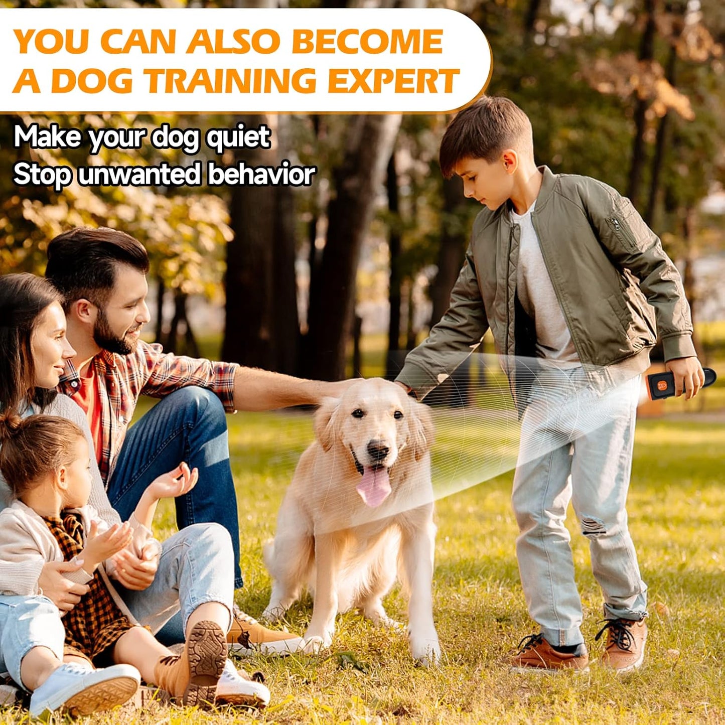 Anti Barking Device Ultrasonic Dog Bark Deterrent LED Flash+Sound Wave Drive Dog Barking Deterrent Dog Barking Control Devices Ultrasonic Bark Control Training &Behavior Aids for Dogs